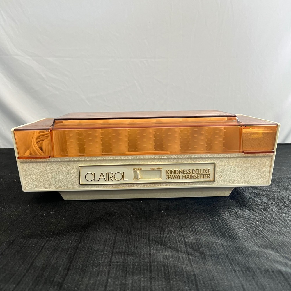 Vintage Clairol Kindness Deluxe 3-Way Hairsetter K-400S Hot Rollers WORKS